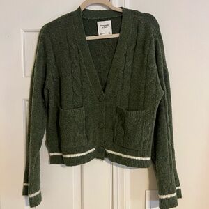 Abercrombie & Fitch Dark Green Cardigan